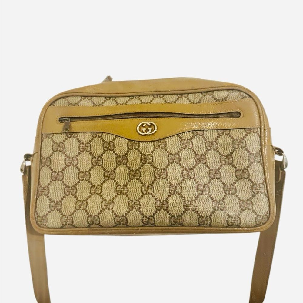Gucci Beige and Brown Crossbody Bag